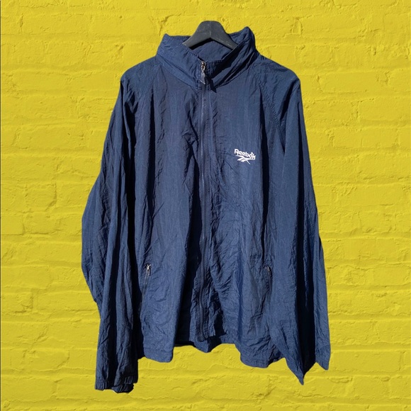 90'S Reebok Windbreaker Men's XL Vintage unclear navy blue type Vintage Second Hand